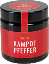 Roter Kampot-Pfeffer im Glas - Hennes' Finest - Feinkost - Gewürze
