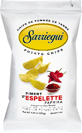 Sarriegui Potato Chips Piment d Espelette Paprika - Patatas San Jeronimo S.L. - Feinkost - Snacks