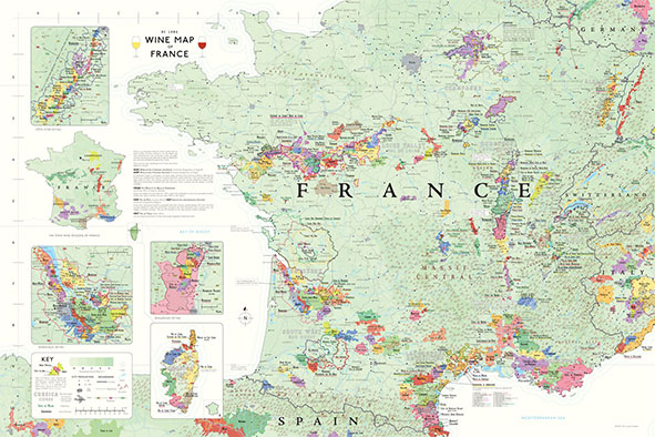 Landkarte Frankreich - Geschenke & Co. - Bücher & Accessoires