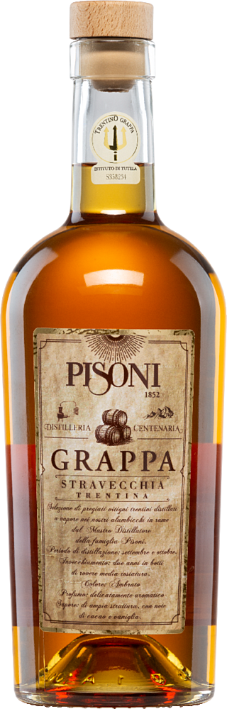 Grappa Trentina Stravecchia  - Cantina Distilleria Pisoni - Grappa - Italien