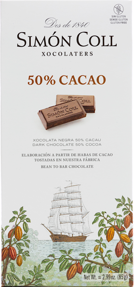 Chocolate 50 % Cacao - Chocolates Simón Coll - Feinkost - Süß