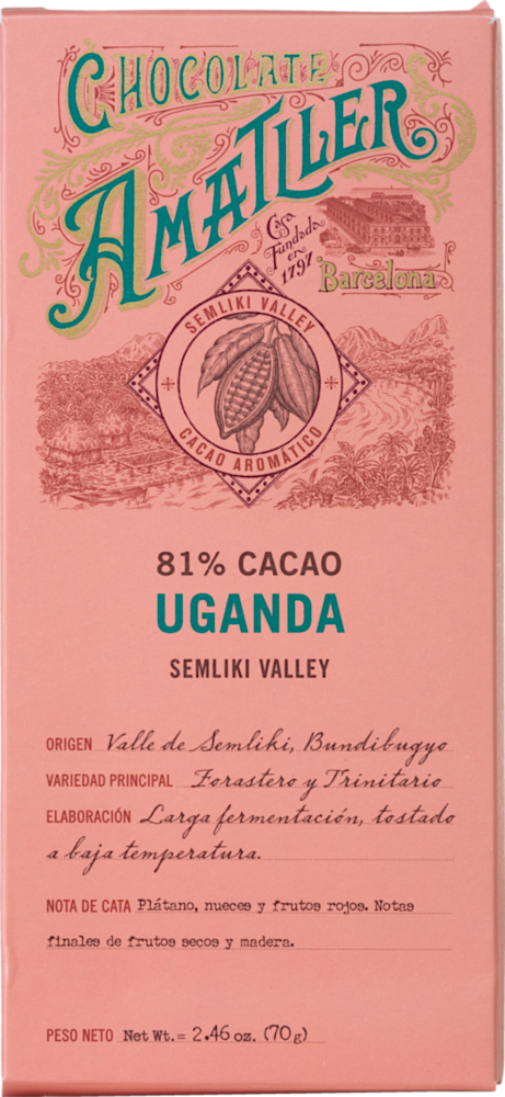 Chocolate Amatller 81 % Cacao Uganda - Chocolate Amatller - Simón Coll - Feinkost - Süß