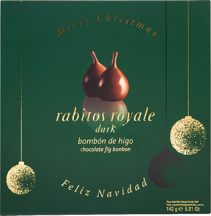 Rabitos Royale Bombón de Higo Dark "Weihnachtsedition" 8 St. - La Higuera - Feinkost - Süß