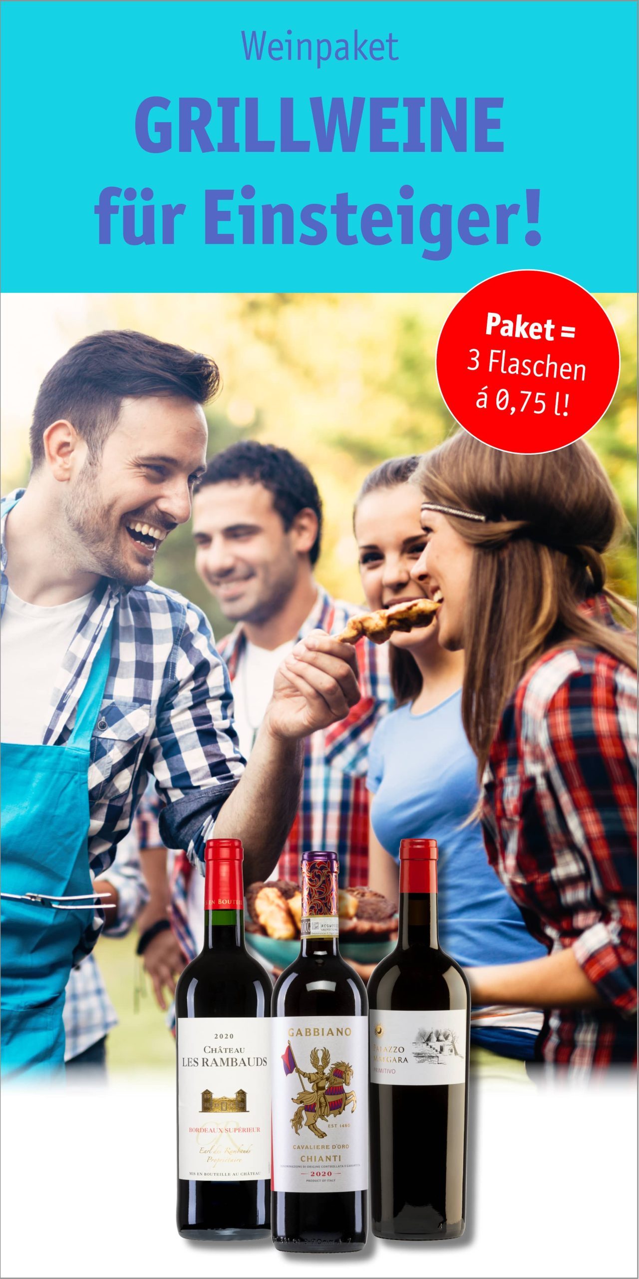 Grillwein-Einsteigerpaket (3 Fl.)