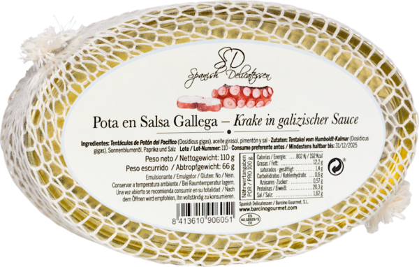 Pota en Salsa Gallega - Barcino Gourmet S.L./Spanish Delicatessen - Feinkost - Fische & Meeresfrüchte