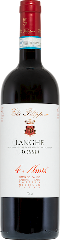 Langhe Rosso 4 Amis 2021 - Elio Filippino - Rotwein - Italien