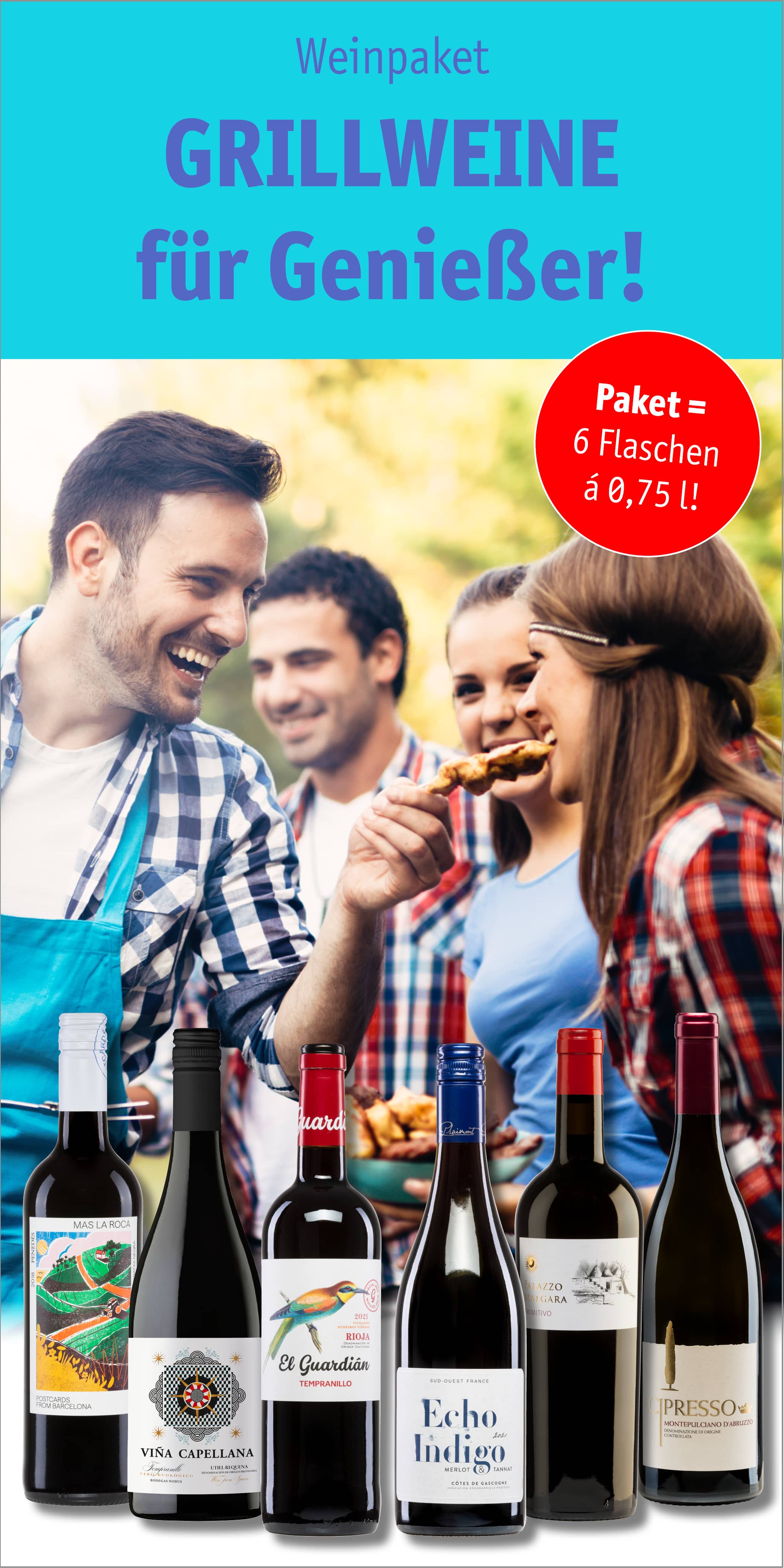 Grillwein-Genießerpaket (6 Fl.)