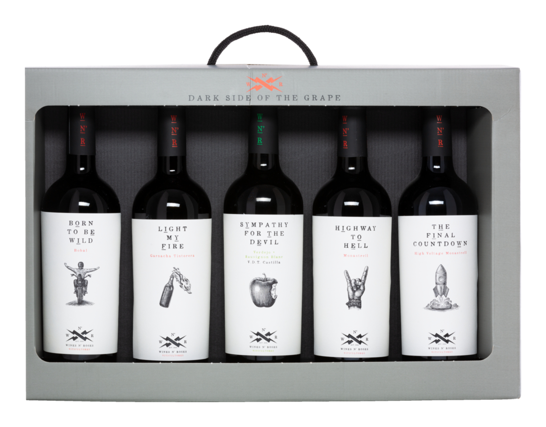 5er-Geschenkpackung Wines N Roses  - Wines N' Roses Viticultores - Geschenkpackung - Spanien