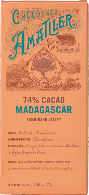 Chocolate Amatller 74 % Cacao Madagscar - Chocolate Amatller - Simón Coll - Feinkost - Süß