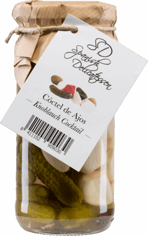 Coctail de Ajos - Barcino Gourmet S.L./Spanish Delicatessen - Feinkost - Oliven & Tapas