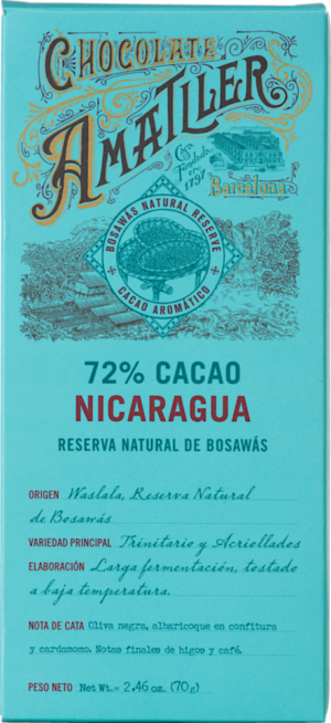 Chocolate Amatller 72 % Cacao Nicaragua - Chocolate Amatller - Simón Coll - Feinkost - Süß