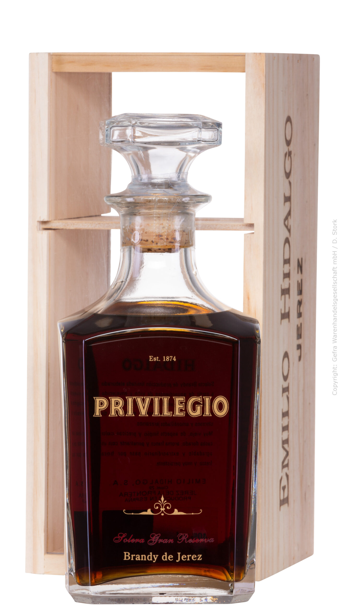 Hidalgo Brandy Privilegio Solera Gran Reserva 1er Holzkiste – Bild 2