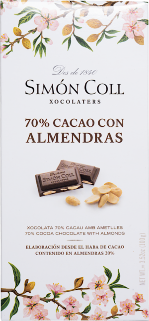 Chocolate 70 % Cacao con Almendras - Chocolates Simón Coll - Feinkost - Süß