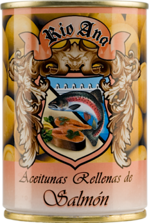 Aceitunas Rellenas de Salmón - Aceitunera del Guadiana S.L. (Marke: Rio Ana) - Feinkost - Oliven & Tapas