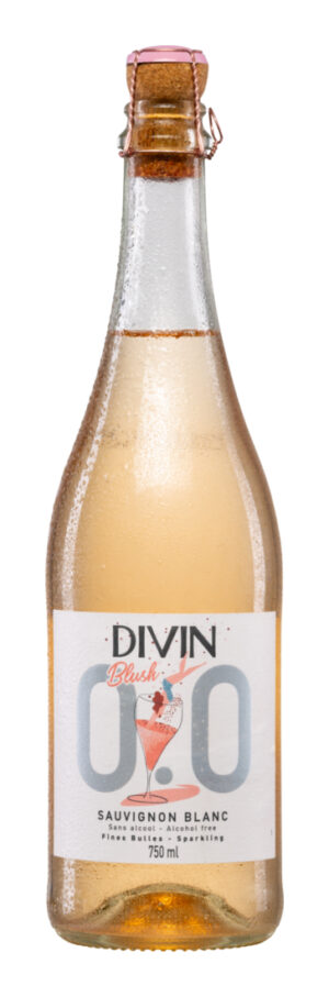 Divin Sparkling Sauvignon Blanc Blush Rosé 0.0%  - Divin NoLow - Alkoholfrei - Frankreich
