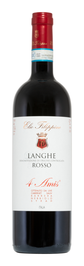 Langhe Rosso 4 Amis 2023 - Elio Filippino - Rotwein - Italien