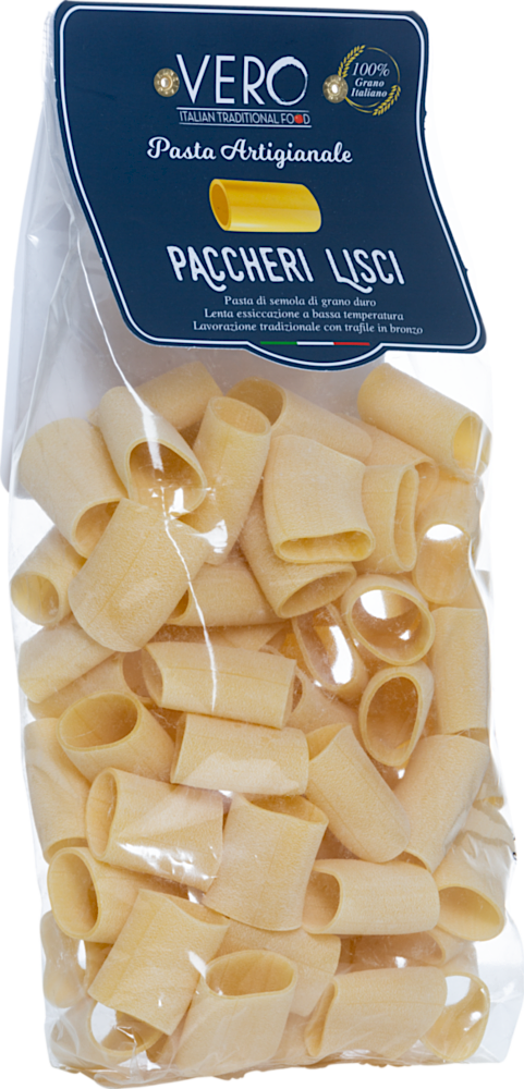 Pasta Paccheri Lisci - Vero Italian Traditional Food - Feinkost - Pasta