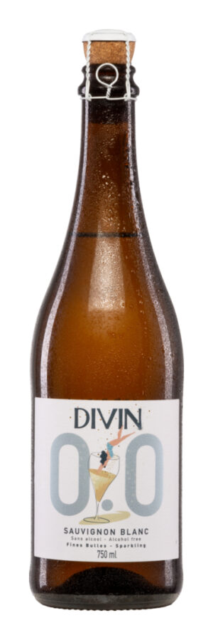 Divin Sparkling Sauvignon Blanc 0.0%  - Divin NoLow - Alkoholfrei - Frankreich