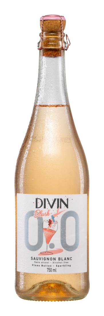Divin Sparkling Sauvignon Blanc Blush Rosé 0.0%  - Divin NoLow - Alkoholfrei - Frankreich