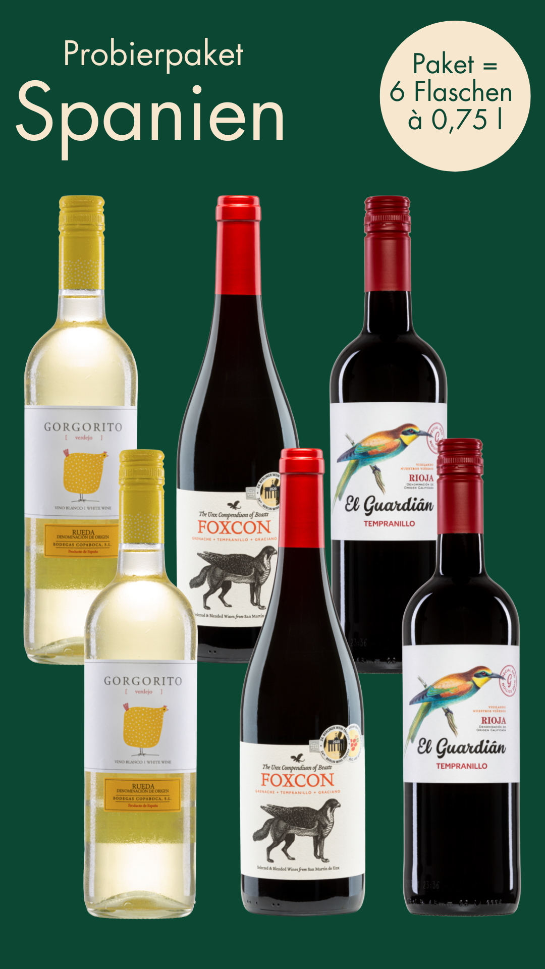 Probierpaket Spanien (6 x 0.75 l)